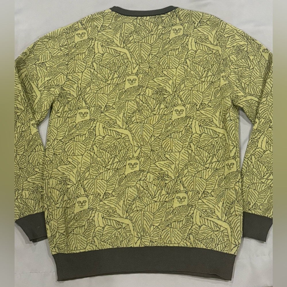 Ripndip Olive Leaf Pattern Crewneck Sweater - Picture 8 of 9